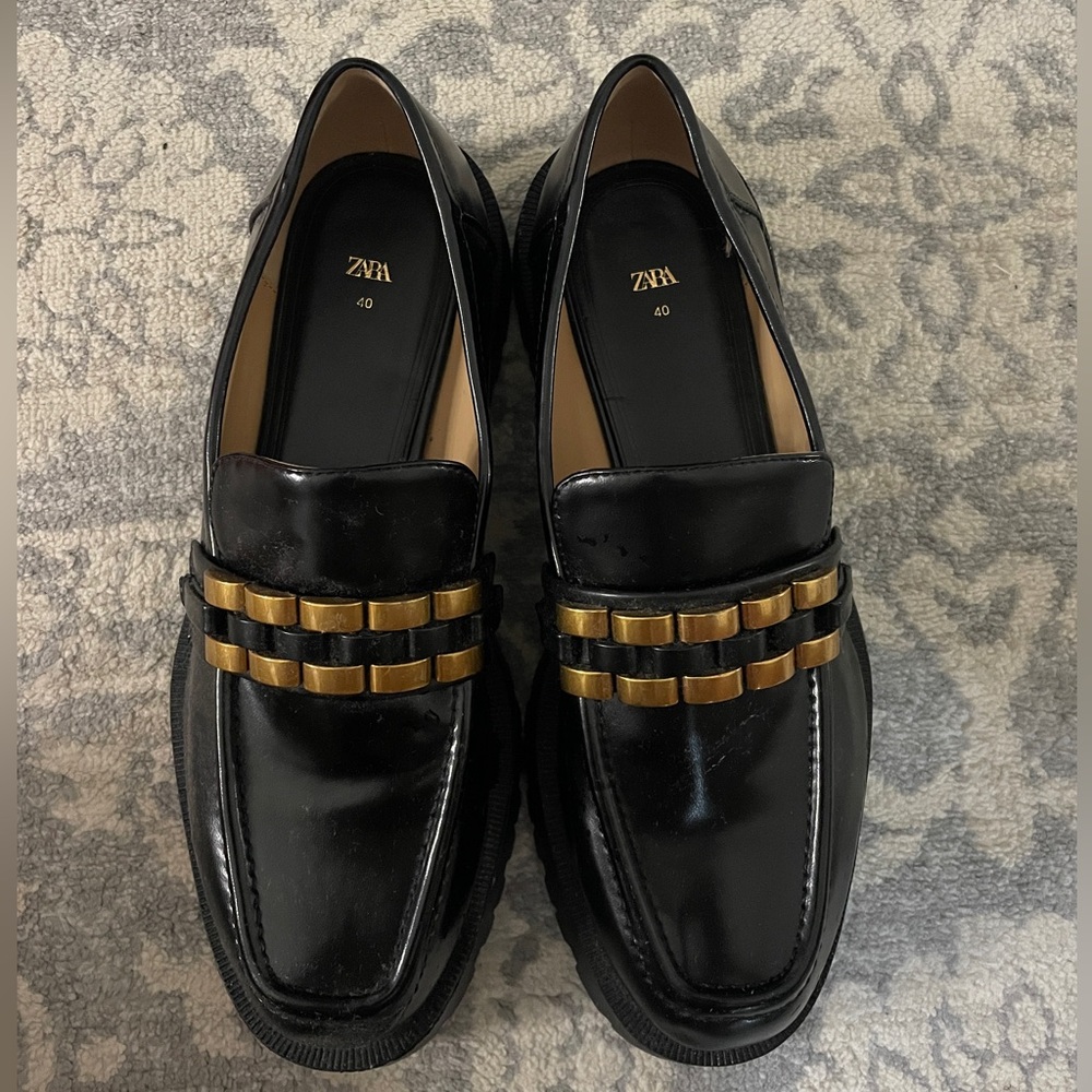 Zara Chunky Loafers Eur 40